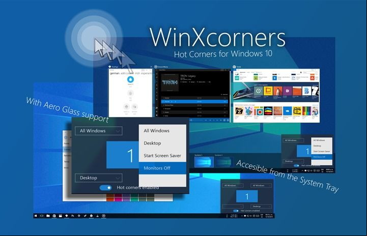 WinXCorners de macOS para Windows funcionalidad de las esquinas