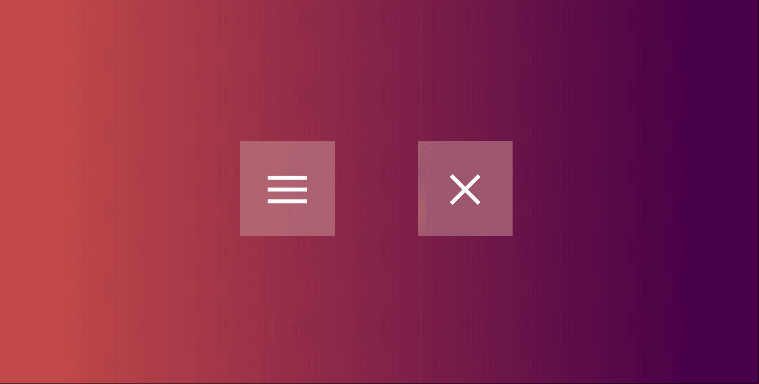 Crear el icono hamburguesa para el menú responsive con animaciones CSS