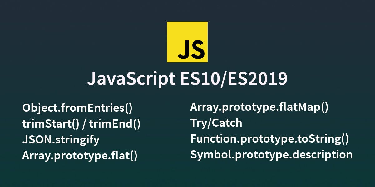 Nuevas funciones de JavaScript ES10/ES2019